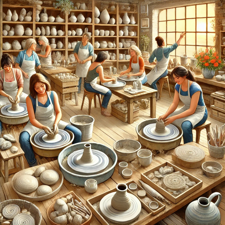 Intergenerational Pottery Class
